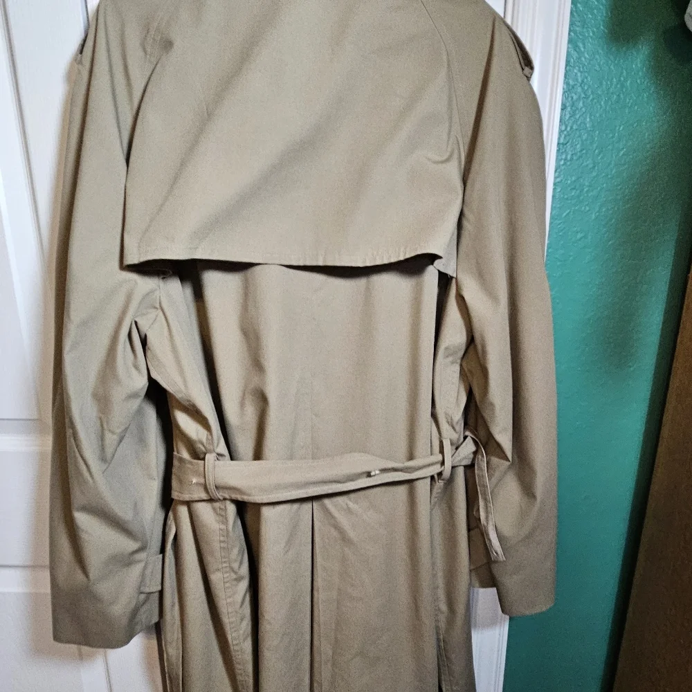 Botany 500 Men's Tan Trench Coat - Picture 8 of 15